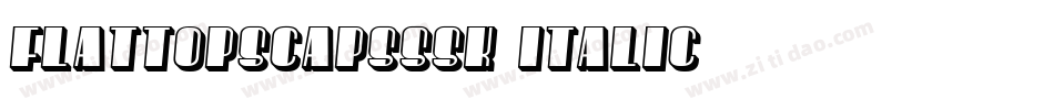 FlatTopSCapsSSK Italic字体转换